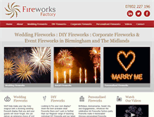 Tablet Screenshot of fireworks-factory.co.uk